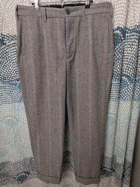 Engineered Garments Andover Pants Lt Grey Wool Striped HB, size M, NWOT